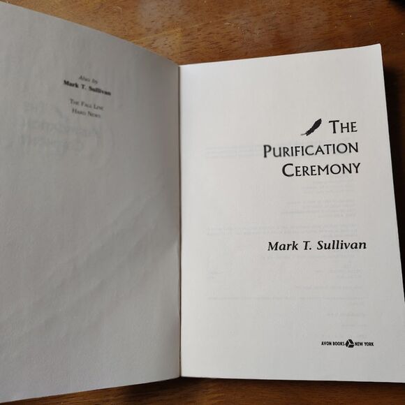 The Purification Ceremony Paperback Book Novel Suspense First Edition - Picture 4 of 5